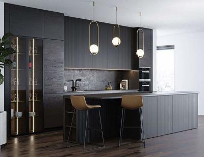 Modern Aluminium Corner Kitchen Pantry Cabinet Melamine Cupboards