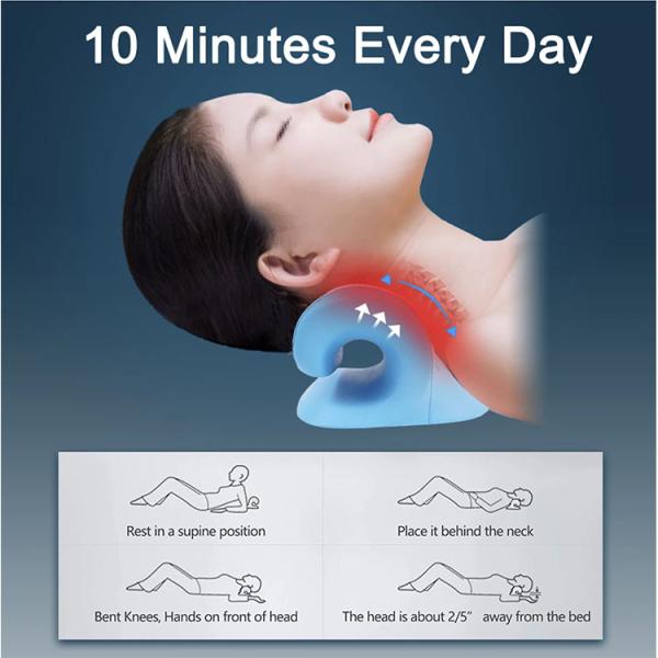 Cervical Chiropractic Traction Device for Neck Pain Relief Massage Area Neck Shoulder