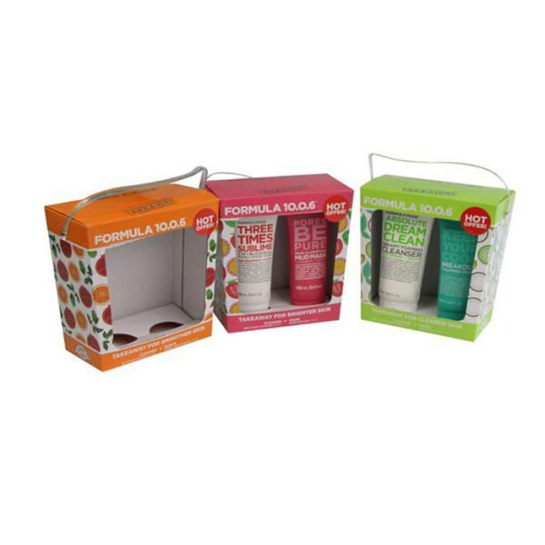 Boîte-cadeau cosmétiques en cuir portatifs, soin personnel de conteneurs cosm