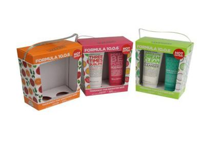 Portable Leather Cosmetic Gift Boxes , Cardboard Cosmetic Containers Personal Care