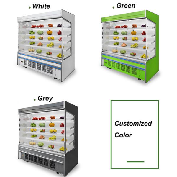 Fan Cooling Curtain R134 Fruit Multideck Open Chiller
