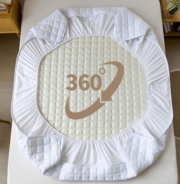 Machine Washable Bedding Mattress Protector Waterproof White Mattress Protector Topper