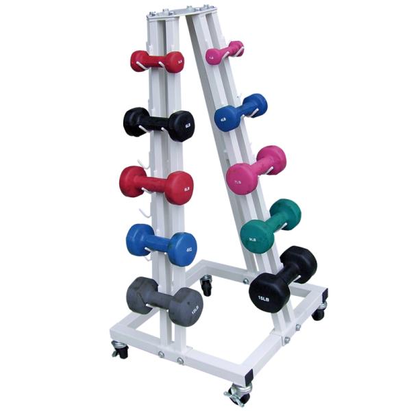 ABS Plastic Dumbbell Stand Rack Weight Unisex Gym Steel Tube Black
