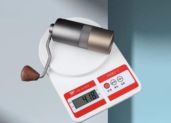 Foldable Handle Manual Coffee Grinder Adjustable Double Bearing