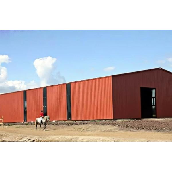 Weather Resistant Steel Roofing Repels Rain And Snow Effectively Horse Shed