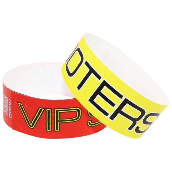 Customized Events Paper Wristbands Disposable Wristband Id Wristband