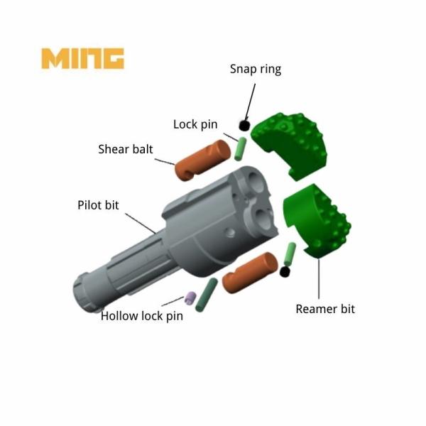 188mm MRE140 DHD350 ハンマー・シャンク 超負荷型コンセントリック・キャッシング・ドリリングシステム 建設機械用