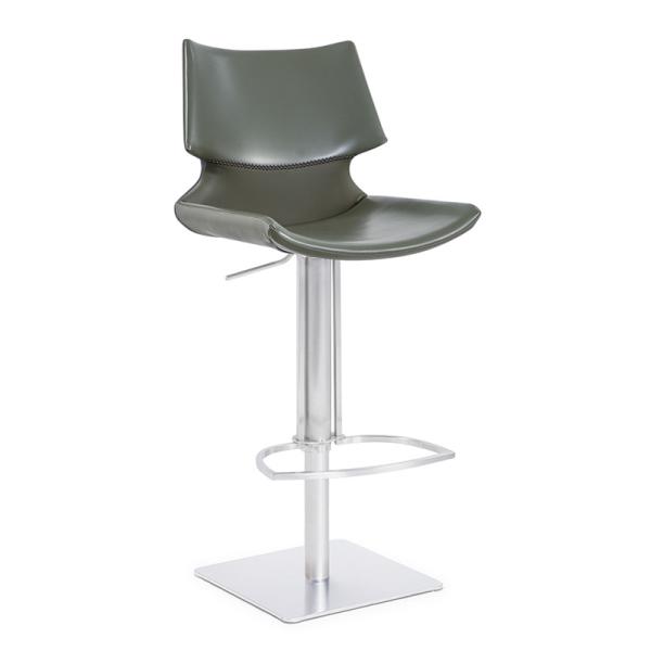 Metal Frame PU Leather Indoor 45.5cm Restaurant Dining Chair