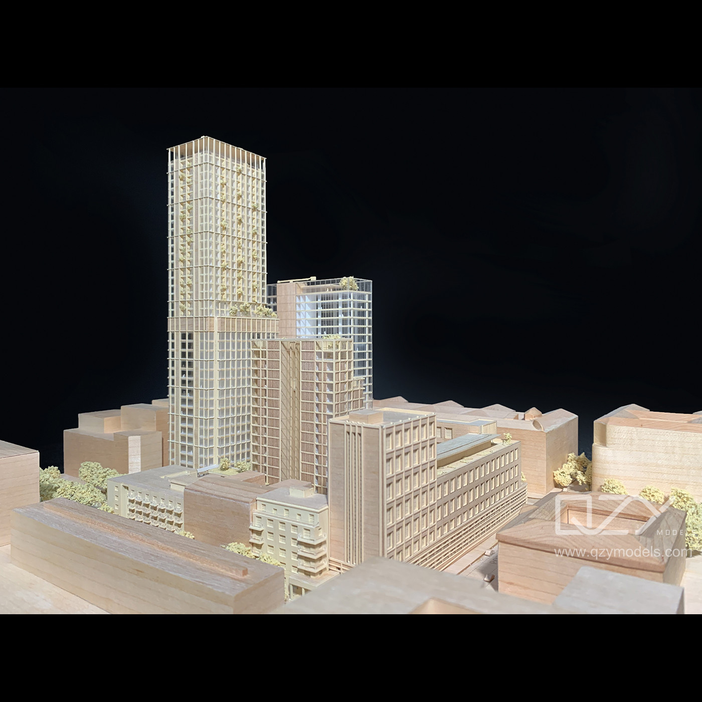 Архитектурная секция Basswood Модель JKP 1:500 Варшавский проект