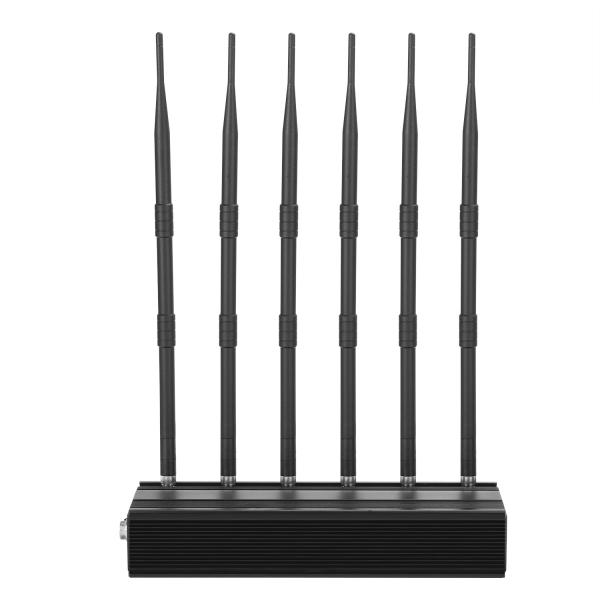 Adjustable 6 Antennas 15W High Power WiFi, VHF, UHF and Cell Phone Jammer