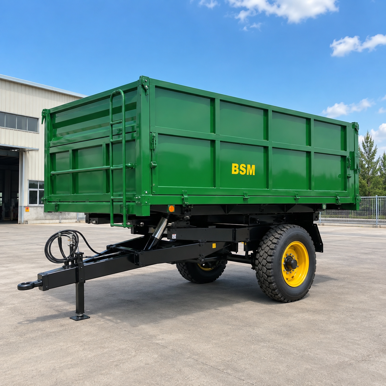 Hydraulic Tipping Farm Trailer for Agricultural Tractors