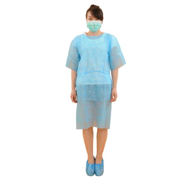 Eco Friendly Disposable Medical Clothing , Hospital Patient Gown 20-50g/M2