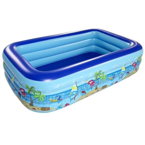 Inflatable 3 Rings Kids Large Plastic Baby kids Play Swimming Pool