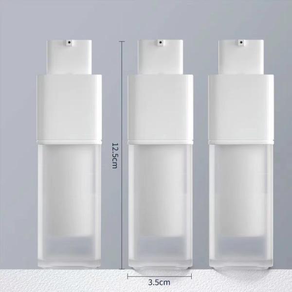 50ml Lotion Bottle Cosmetic Jar Screw Cap Custom Color Pp/pcr Double Airless