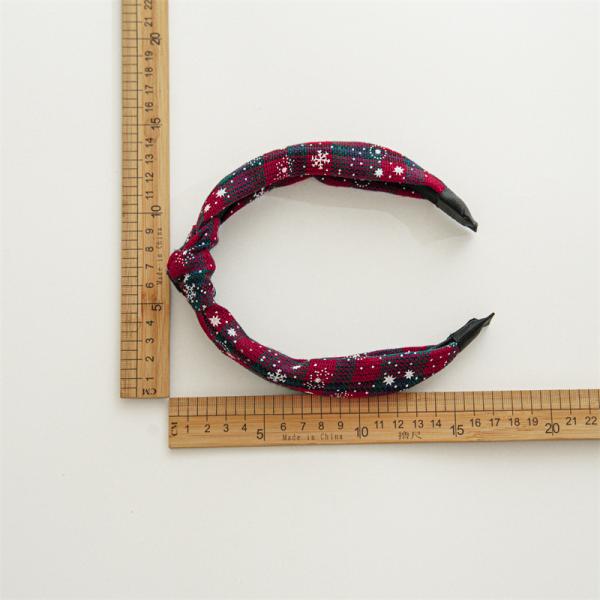 GLH016 Christmas Style Hair accessories Fabric knotted Headband for women girls bow