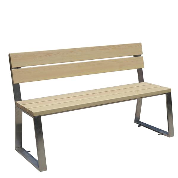 Квалифицированный стул парка городского стального Суда сада металла на открытом воздухе деревянный для продажи