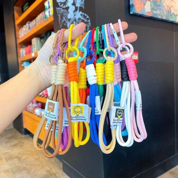 Dansky  Carabiner Cord Backpack Bag Rope Keychain Trendy Paracord Keychain Hanging Braid Lanyard Phone Strap