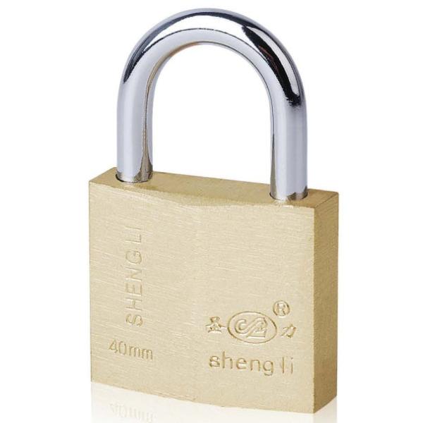 High Security Padlock Brass ( Silver ) Painted Rhombic Type Padlock Pin Tumbler Lock for Enhanced Security