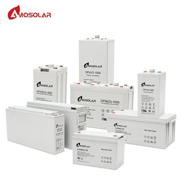 Bateria de gel solar de chumbo-ácido 12v 24v 100ah 200ah 300ah 400ah para armazenamento de energia solar
