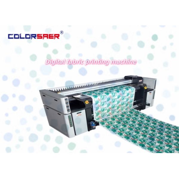 Factory Whole Sale 4pcs / 8pc  I3200 Head Digital Cotton and Polyester Fabric Printer with Sublimation & Pigment ink