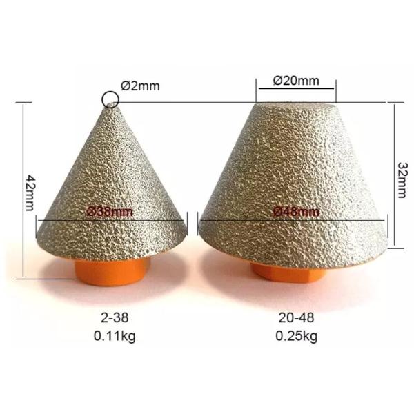 Holes Cleaning Metal Bond 48mm Diamond Countersink Bit
