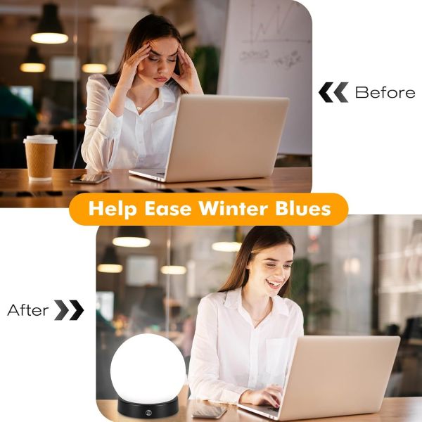 Dimmable Sad Daylight Light 10000 Lux Daylight Therapy Lights 2700K - 6000K