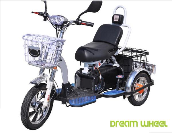48V 350W 500W Motorised Mobility Scooter 3 Wheel For Two Passengers