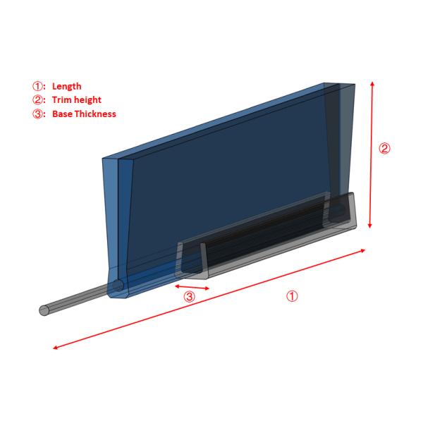 Черный нейлоновый монофиламент Промышленная щетка для герметизации дверей и окон ISO9001