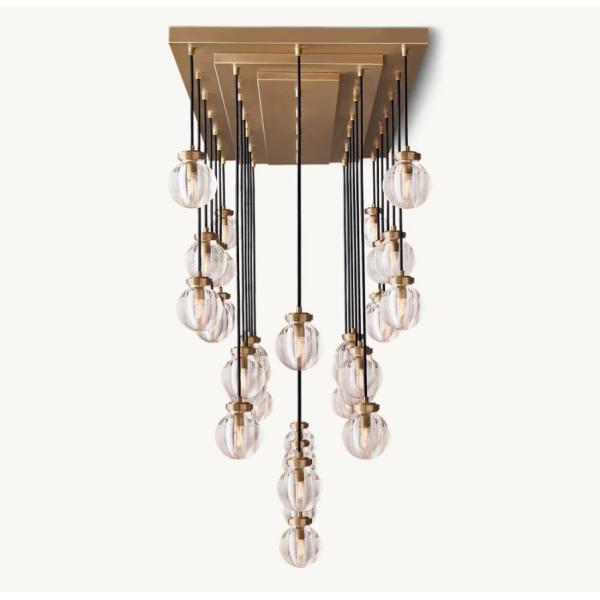 Кухня жемчуг прямоугольник K9 кристаллическое стекло люстра 110V-220V