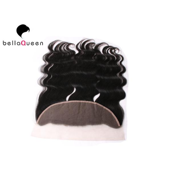 Unprocessed естественное черное средство человеческих волос разделяет закрытие шнурка для женщин