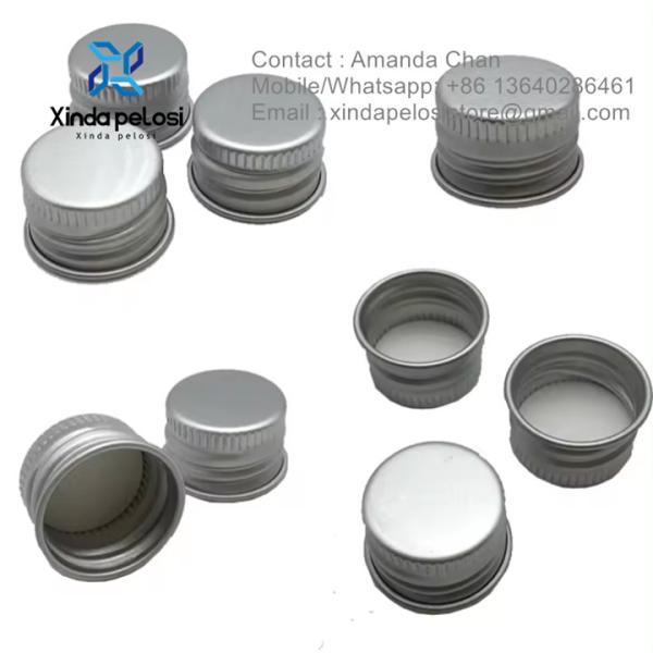 Food Grade Aluminum Cosmetics Lid Metal Aluminum Screw Cover Cap