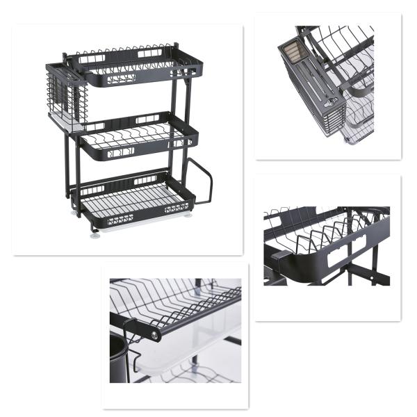 Держатель утвари Drainboard нержавеющей стали 201 стеллажа для просушки блюда 33CM для кухни шаров плит