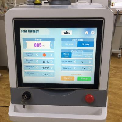 Máquina fracionária do laser do CO2 de 10600 nanômetro para o laser Resurfacing fracionário da remoção/vertical da cicatriz