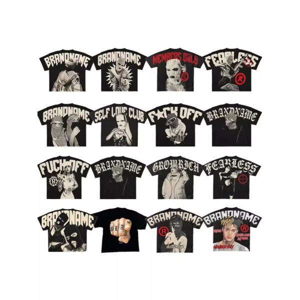 Men's Custom Vintage Designer Boxy 100% Cotton Stone Washed Round Neck T-Shirt Low MOQ
