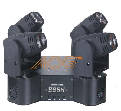 LED Amazing Four Heads Moving Head Light 9 / 13 Channel For Live Performance