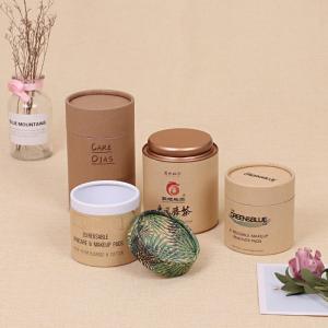 Eco-Friendly Candle Tube Packaging Biodegradable Paper Tube Gift Boxes for Glass