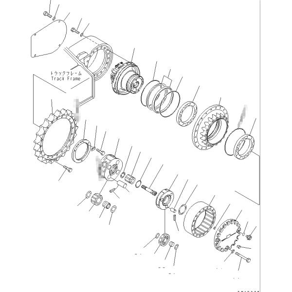 Замена ПК200-6 ПК200-7 ПК200-8 Наботус Ассы мотора перемещения ГМ35ВЛ первоначальная