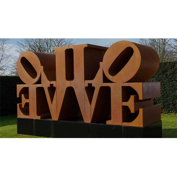 Metal Letter Corten Steel Abstract Sculpture
