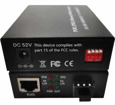 10/100/1000Base-T to 100/1000Base-X Ethernet PoE Media Converter