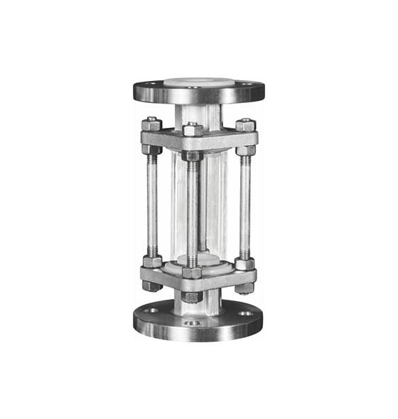 Stainless Steel  PTFE Lined Reducing Flange Sight Glass  Casting Technics