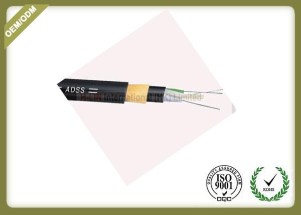 ADSS All Dielectric Self Supporting Aerial Fiber Optic Cable With FRP Central Strength Member