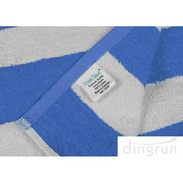 Stripe Cotton Bath Towels Plain Woven 30