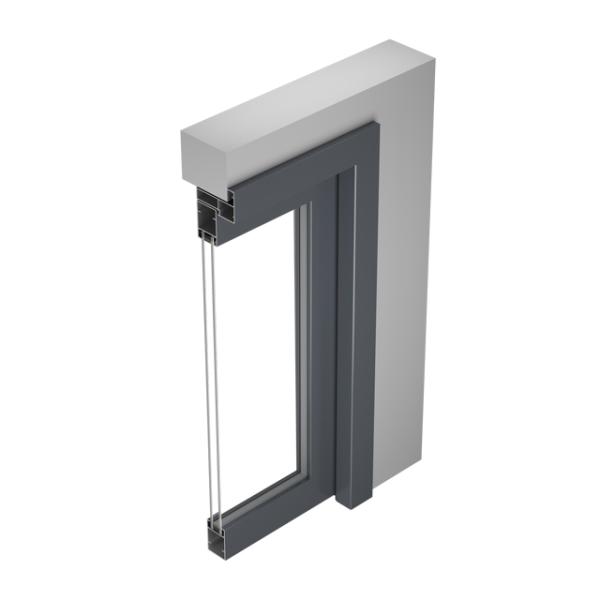Customized Double Glass Art Glass Reeded Glass Bathroom Kitchen Casement Door