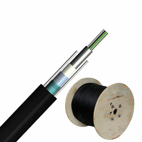 LSZH 24 Core Armoured GYXTW Fiber Optic Cable Aerial Applicatio