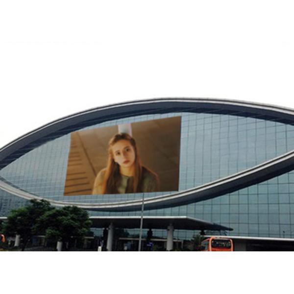 Ultra Slim Design Transparent LED Screens For Glass Wall / Stores Advertising