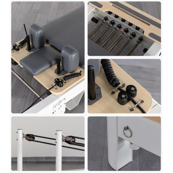 Customized Aluminum Alloy Pilates Folding Core Bed Shaped Yoga Flat Bed Women'S Fitness Silent Bed