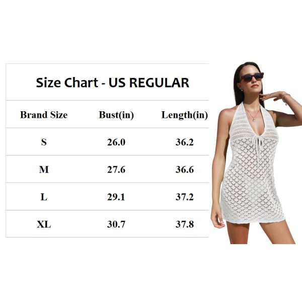 Womens Sexy Bikini Cover Up V-Neck Swimsuit Knit Crochet Hollow Out Beach Dress Women's Fringe Trim Crochet Bikini Cover Ups V Neck Sleeveless Beach Dresses