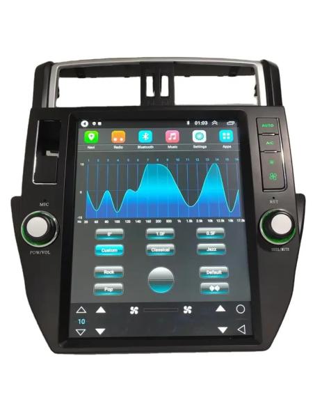 12.1 polegada Tesla Vertical Screen Auto Radio Car Para Toyota 2010-2013 Prado
