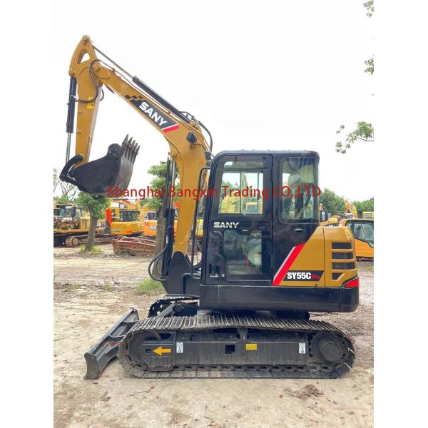 Small Machine Used SANY SY55C Mini Excavator 95% Very Good Condition Original Hydraulic Pump