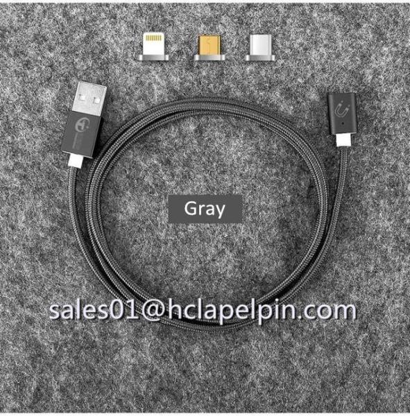 Magnetic Charging Cable For iphone6 and Samsung mobile phone micro usb cable